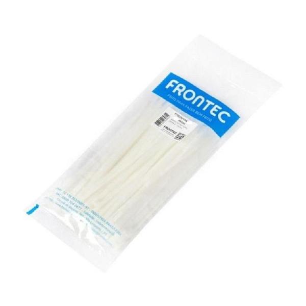 Abraçadeira Nylon 7,6 X 300Mm Branca Frontec 25Un Imagem de Abraçadeira Nylon 7,6 X 300Mm Branca Frontec 25Un