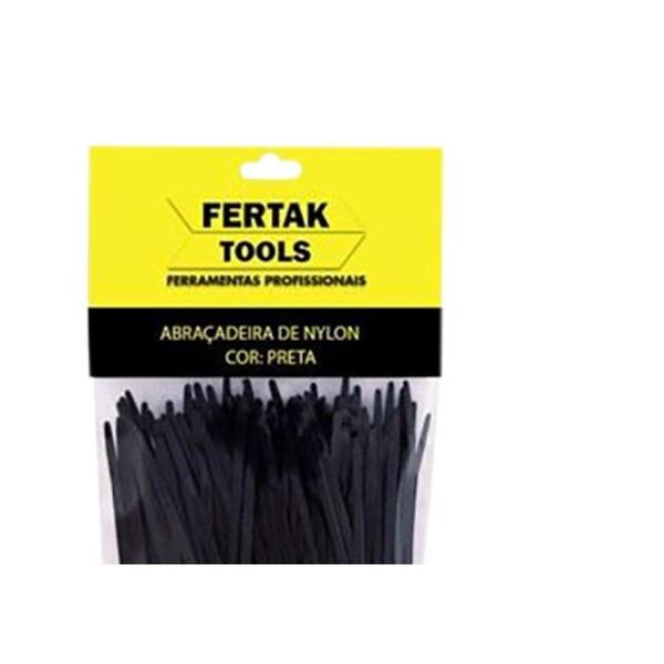 Imagem de Abracadeira Nylon Fertak 2,5X100 Preto C/100