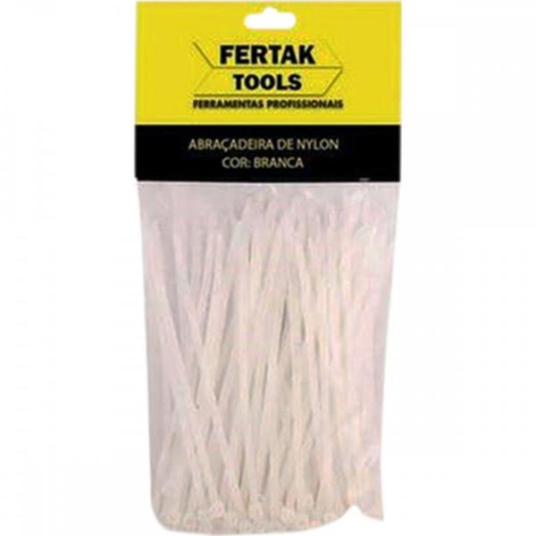 Imagem de Abracadeira Nylon Fertak 3,6X100 Branco C/100