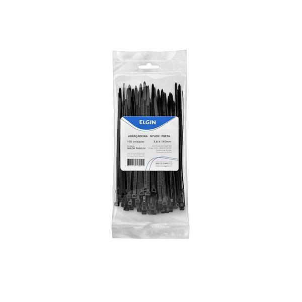 Abracadeira Nylon Pa66 Med Prt Uv 3.6x200 P100 - Elgin Imagem de Abracadeira Nylon Pa66 Med Prt Uv 3.6x200 P100