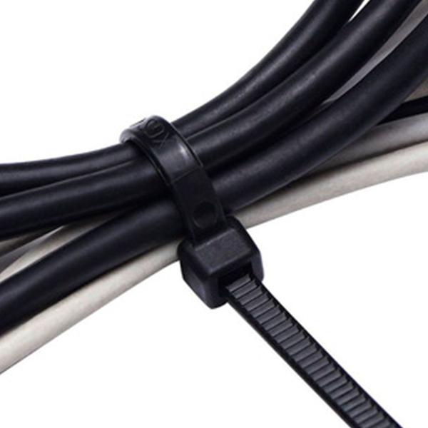 Abraçadeira Nylon Preto 3,6 X 200 Mm Pacote Com 100 - Mark Imagem de Abraçadeira Nylon Preto 3,6 X 200 Mm Pacote Com 100