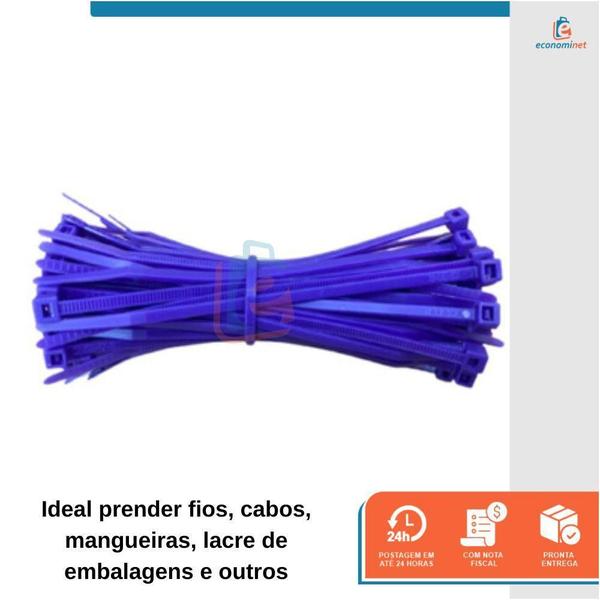 Abraçadeira Nylon Starfer ul 150Mm X 3,6Mm 100 Peças Imagem de Abraçadeira Nylon Starfer ul 150Mm X 3,6Mm 100 Peças