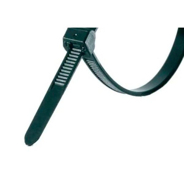 Imagem de Abracadeira Nylon Thompson Preta 3,6Mmx250Mm Com 100 Pecas