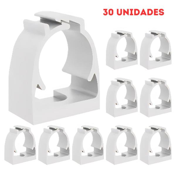 Imagem de Abraçadeira Plástico Fixar Conduite Pvc 3/4 Kit 30 Unidades