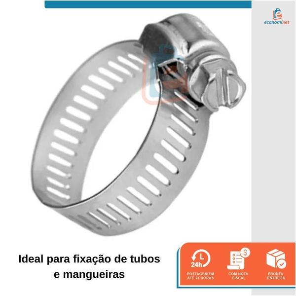 Imagem de Abraçadeira Rosca Sem Fim 13 Starfer 25 Peças 3.1/2X4