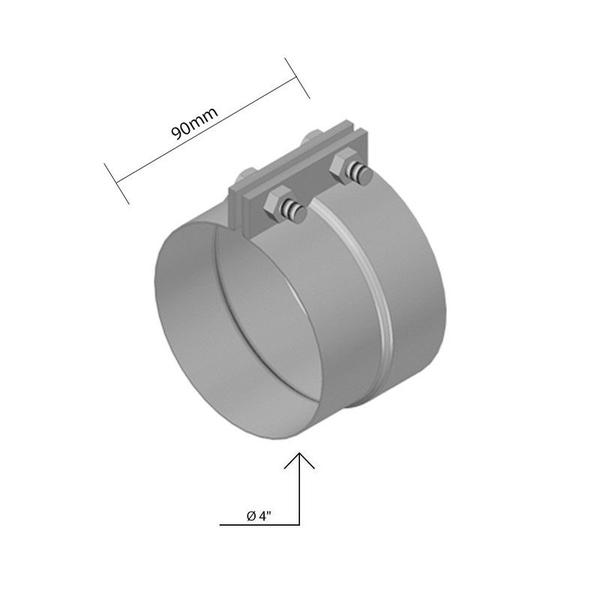 Abraçadeira Tubo Flexivel Mercedes Todos Modelos 4 Polegadas - Fado Imagem de Abraçadeira Tubo Flexivel Mercedes Todos Modelos 4 Polegadas