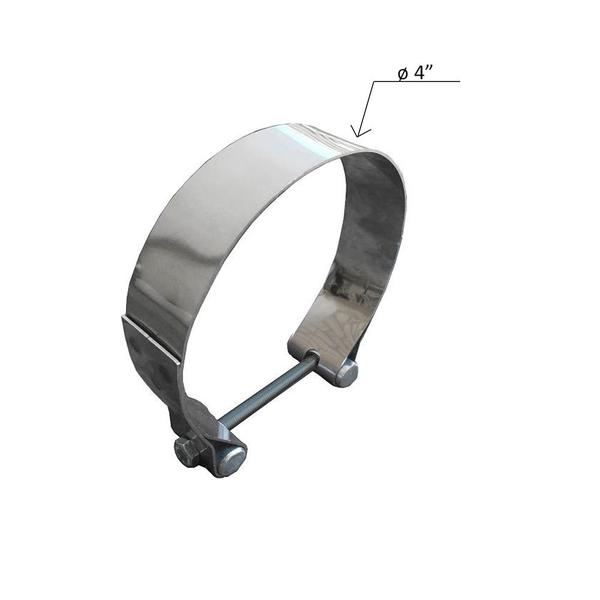 Imagem de Abraçadeira Volvo Vm 210 Fixação Tubo Intermediário Inox