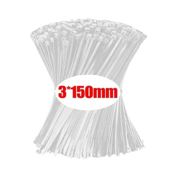Abraçadeiras de Nylon Ajustáveis com Trava Automática - Pacote com 1000/100 Unidades Imagem de Abraçadeiras de Nylon Ajustáveis com Trava Automática - Pacote com 1000/100 Unidades
