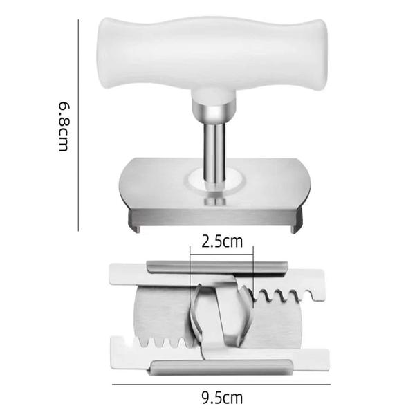 Imagem de Abridor Ajustável Multifuncional em Aço Inoxidável Manual de Tampa Pote Garrafa Frasco