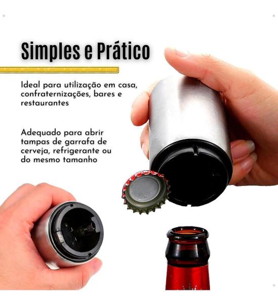 Imagem de Abridor De Garrafa Automático Magnético Cerveja E Refri