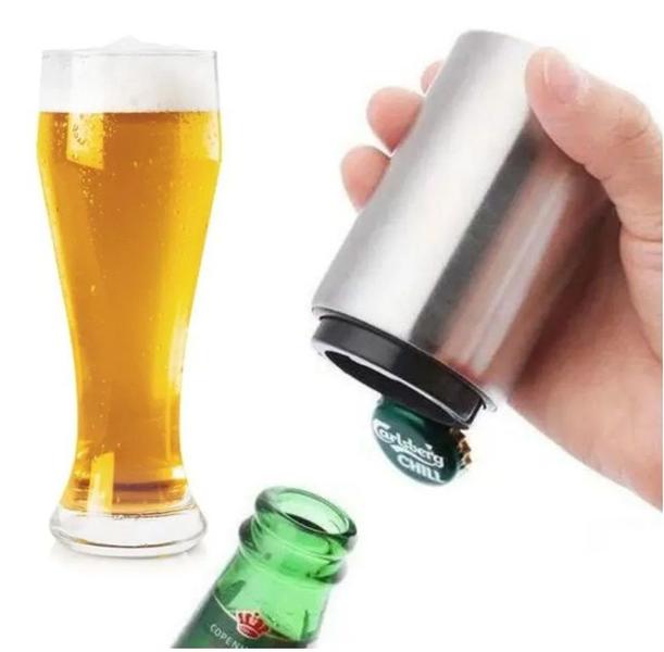 Imagem de Abridor De Garrafa Cerveja Portátil Automático Magnético em Inox