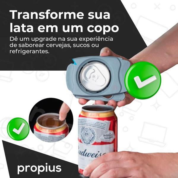 Imagem de Abridor De Lata Cerveja Em Aço Inox Profissional Multifuncional Latinhas Refrigerante Suco Manual Go Swing