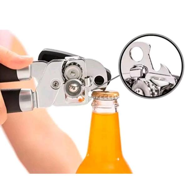 Abridor De Lata Garrafa e Cerveja Multifuncional Em Aço Inox - Wincy Imagem de Abridor De Lata Garrafa e Cerveja Multifuncional Em Aço Inox