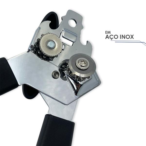 Abridor De Lata Garrafa e Cerveja Multifuncional Em Aço Inox - Wincy Imagem de Abridor De Lata Garrafa e Cerveja Multifuncional Em Aço Inox