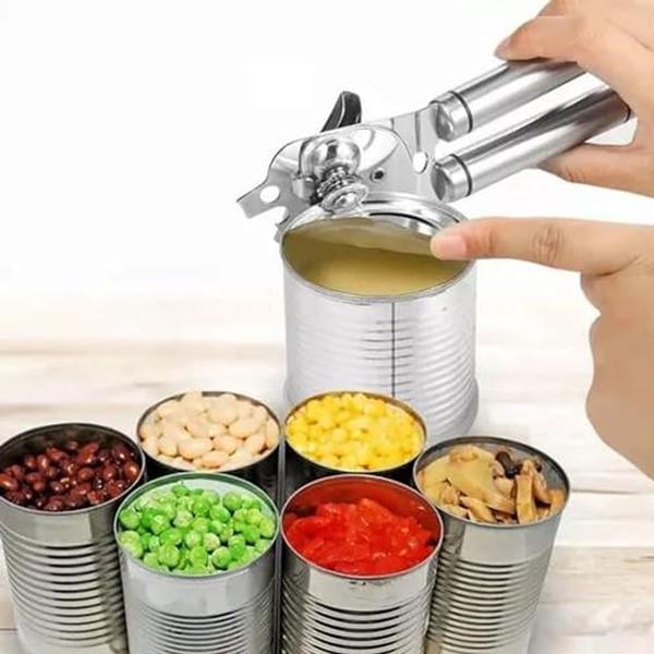 Imagem de Abridor De Latas Manivela Profissional Aço Inox Sem Rebarbas