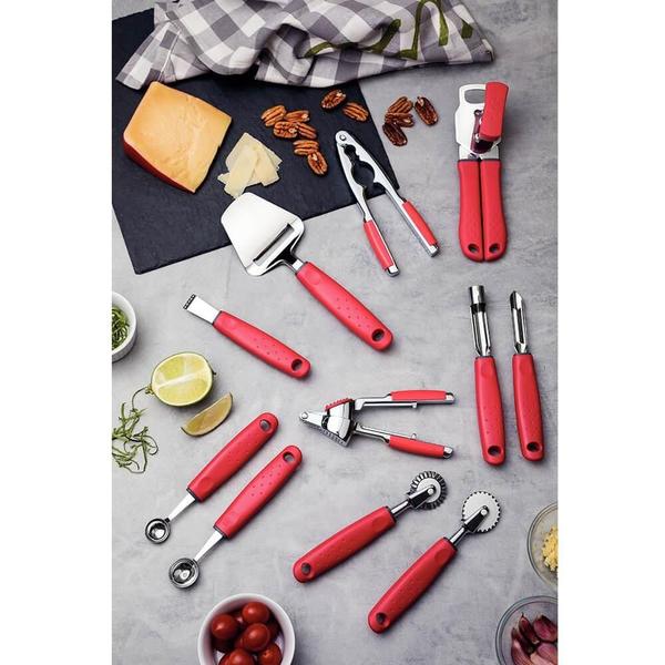 Abridor de Latas Tramontina Utilitá em Aço Inox com Cabo de Polipropileno Vermelho 25605170 Imagem de Abridor de Latas Tramontina Utilitá em Aço Inox com Cabo de Polipropileno Vermelho 25605170