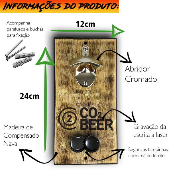 Imagem de Abridor De Parede - Que Toda Corrupção Vire Cerveja 25X12