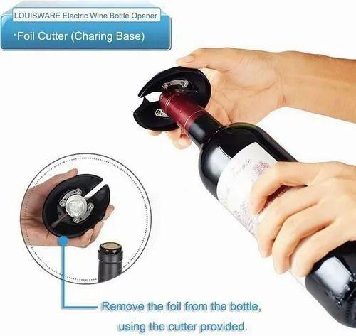 Imagem de Abridor De Vinho Garrafa Automático Elétrico Usb Cor Preto