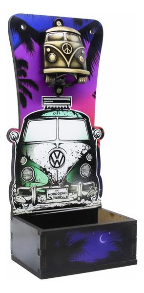 Imagem de Abridor Estampado De Garrafa Kombi Para Parede Com Suporte