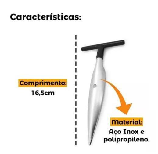 Imagem de Abridor Furador Coco Verde Em Aço Inox. Facilite A Abertura