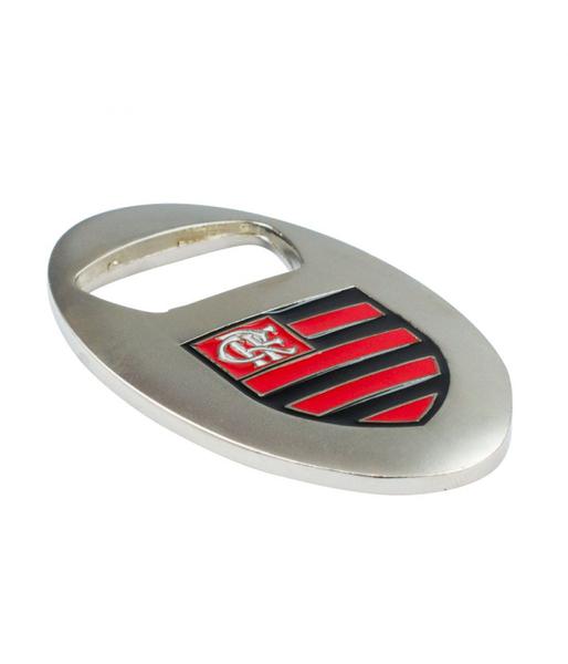 Abridor Garrafas Prateado Com Ímã 7.5cm Flamengo - mileno Imagem de Abridor Garrafas Prateado Com Ímã 7.5cm Flamengo