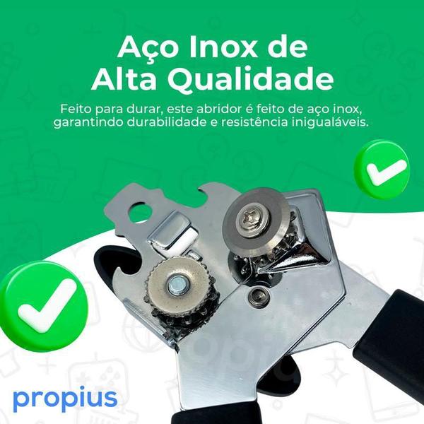 Imagem de Abridor Lata E Garrafa Em Aço Inox 3 Em 1 Multifuncional