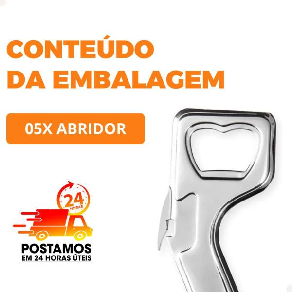 Abridor Multiuso Garrafa Lata Combinado Inox Manual Kit Com 5 - Vidal Imagem de Abridor Multiuso Garrafa Lata Combinado Inox Manual Kit Com 5