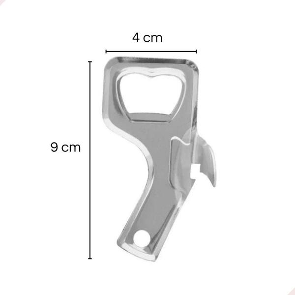 Imagem de Abridor Multiuso Garrafa Lata Combinado Inox Manual