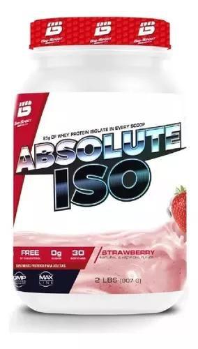 Imagem de Absolute Iso Whey 900g - Biosport - MORANGO