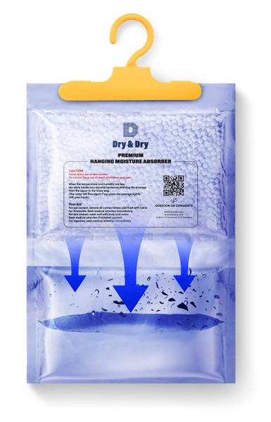 Imagem de Absorvedores de umidade Dry & Dry 45 pacotes de 200 ml para casa