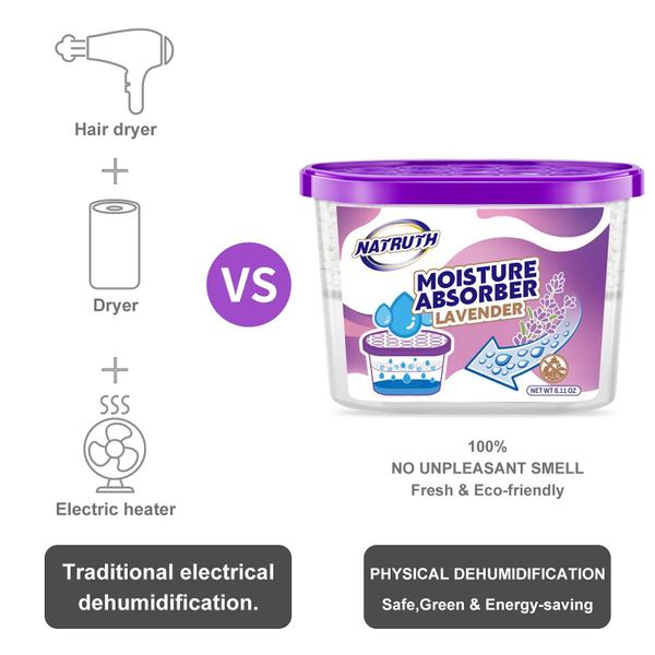 Absorvedores de umidade NATRUTH, pacote com 9 desumidificadores de armário com lavanda Imagem de Absorvedores de umidade NATRUTH, pacote com 9 desumidificadores de armário com lavanda