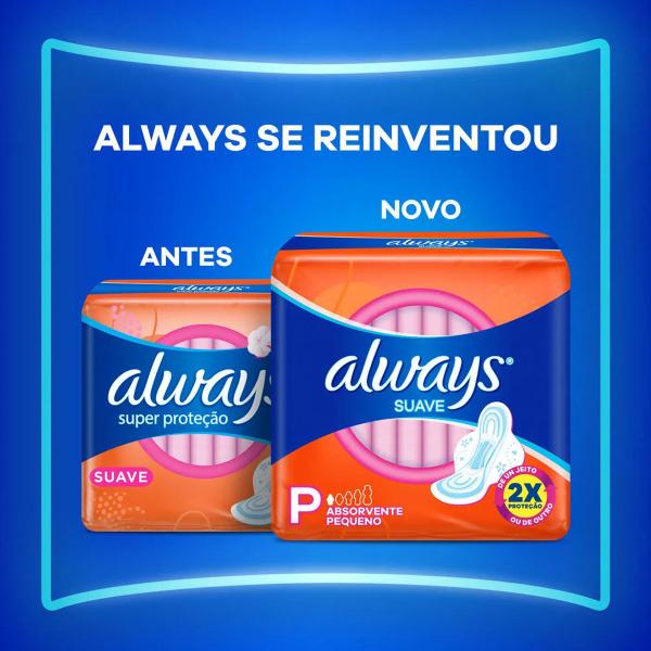 Imagem de Absorvente Always Suave P Com Abas 16 Unidades Always