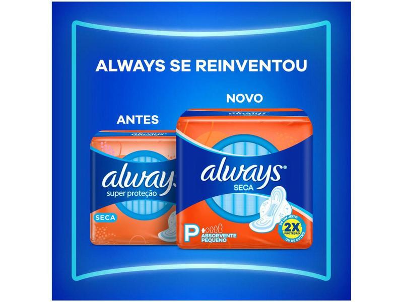 Imagem de Absorvente Always Super Proteção Seca com Abas - 32 Unidades