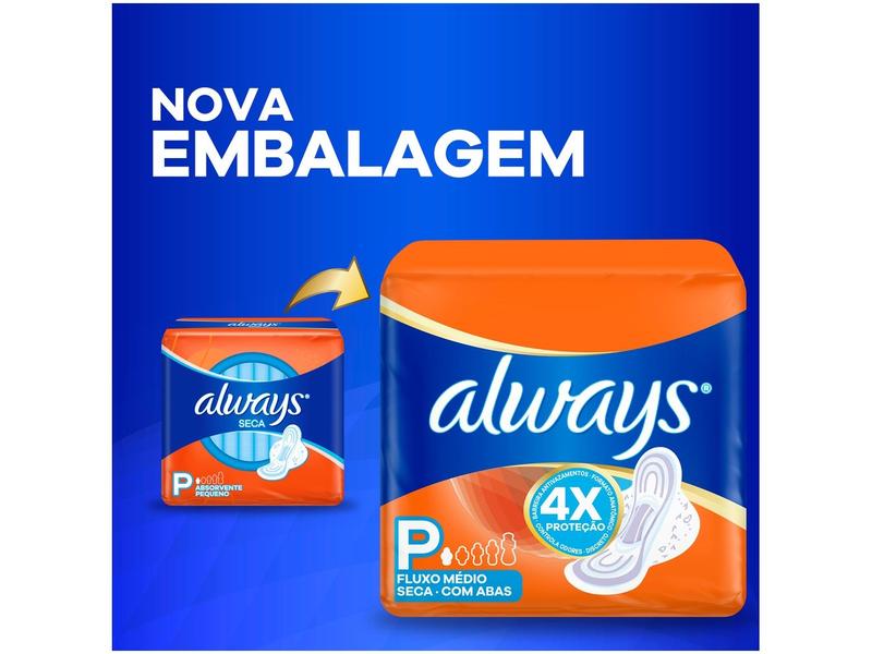 Imagem de Absorvente Always Super Proteção Seca com Abas