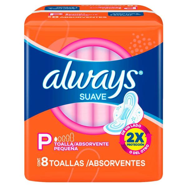 Imagem de Absorvente Always Super Proteção Suave com Abas 8 Unidades