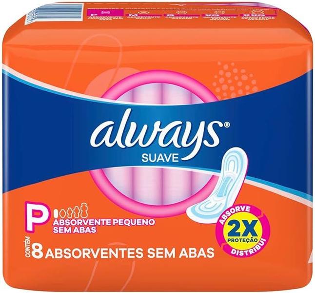 Imagem de Absorvente always super proteção suave sem abas c/8