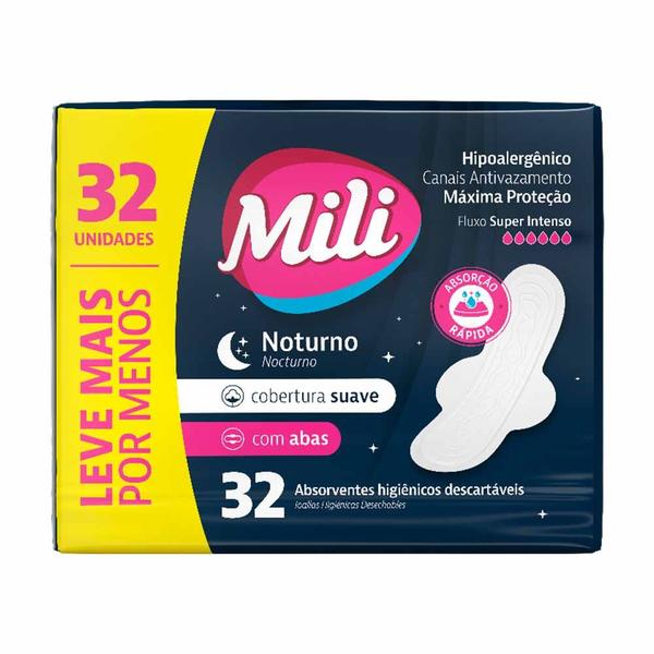 Imagem de Absorvente Com Aba Noturno Suave 1301 Mili - 32un