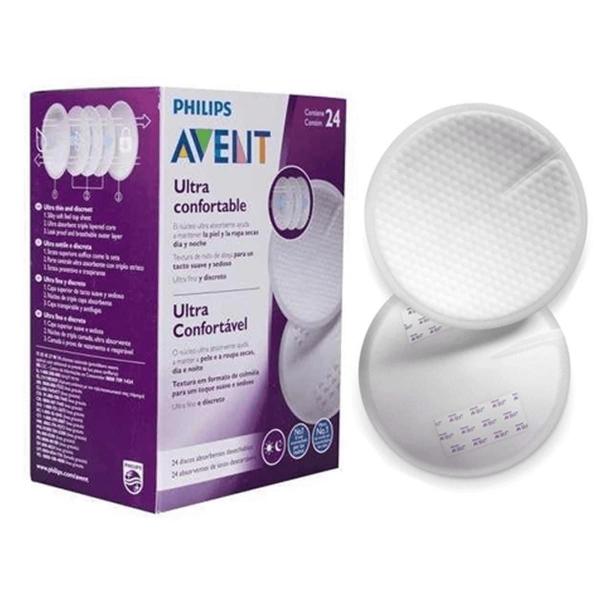 Imagem de Absorvente Descartável Para Seios 24 unidades Philips Avent