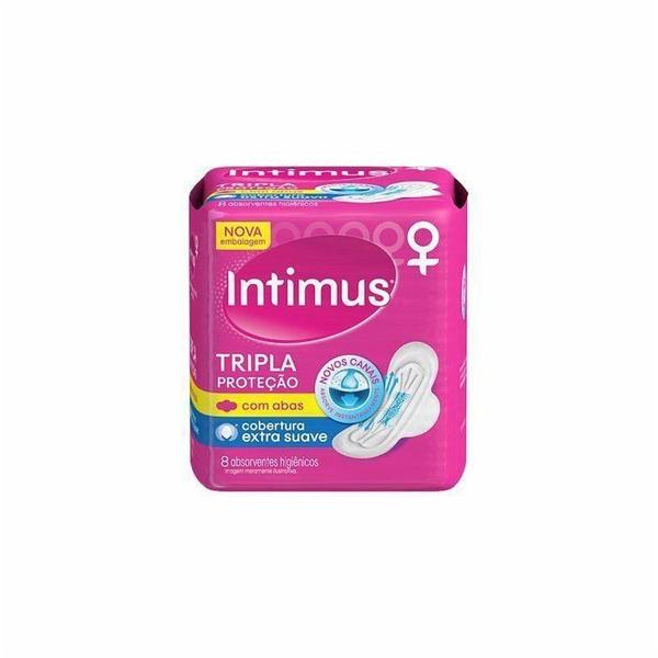 Imagem de Absorvente Externo Intimus Gel - Suave Com Abas - 8 Unidades