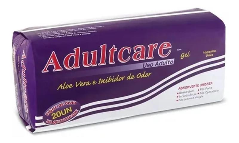 Imagem de Absorvente Geriátrico Adultcare Unissex 100 Unidades