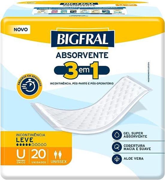 Imagem de Absorvente Geriátrico Bigfral Regular Plus 20un