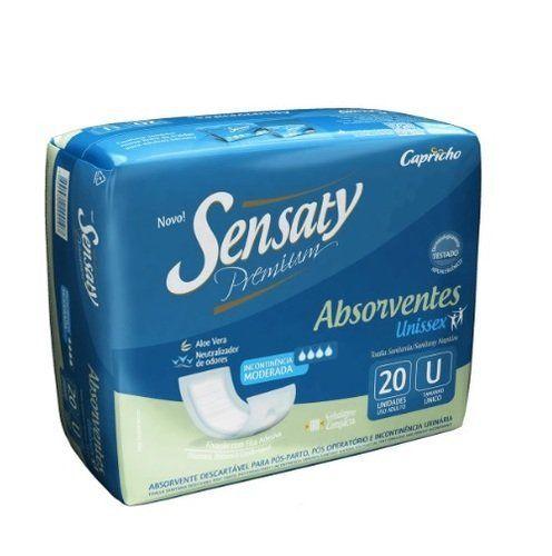 Imagem de Absorvente Geriatrico Unissex Sensaty Premium Tamanho Unico, 20 Unidades