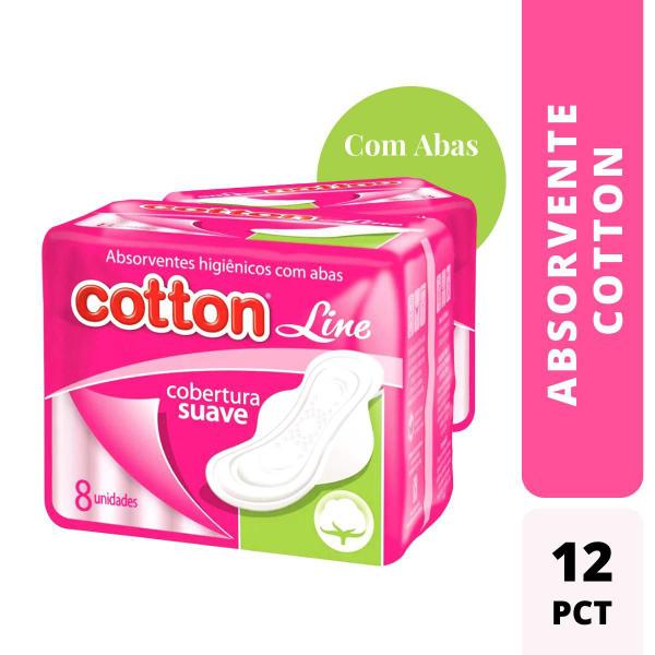 Imagem de Absorvente Higiênico Cotton Line Ca Com 12Un