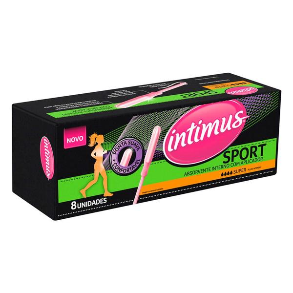 Imagem de Absorvente Interno Intimus Sport Super com Aplicador 8 Unidades