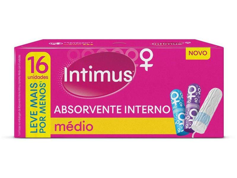 Imagem de Absorvente Interno Médio - Intimus 16 Unidades