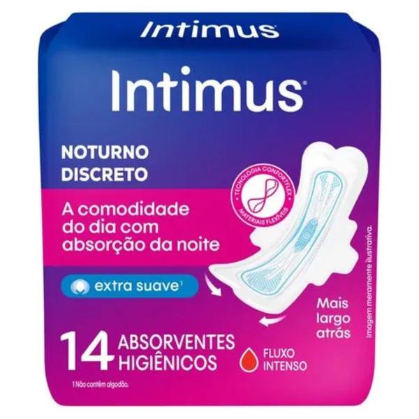 Imagem de Absorvente intimus dia&noite ultrafino suave c/abas 14un