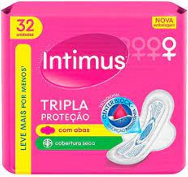 Imagem de Absorvente Intimus Gel com abas cobetura seca  c/32