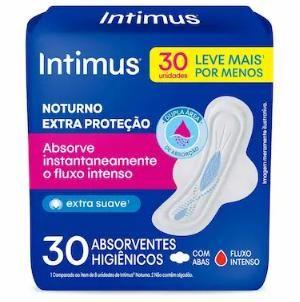 Imagem de Absorvente Intimus Gel Noturno com Abas 30 unid.