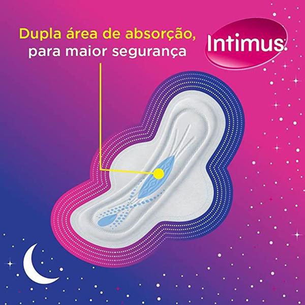 Imagem de Absorvente Intimus Gel Noturno Seca Com Abas Com 30 unidades