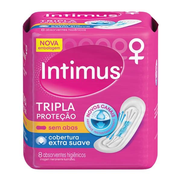 Imagem de Absorvente Intimus Gel Tripla Protecao Extra Suave sem Abas 08 Unidades